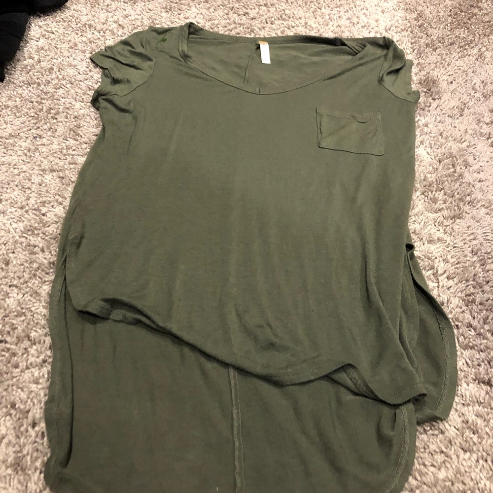 Olive green tee